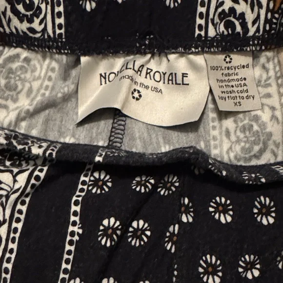 Authentic Novella Royale Bohemian Patterned Flare Pants - Picture 3 of 5